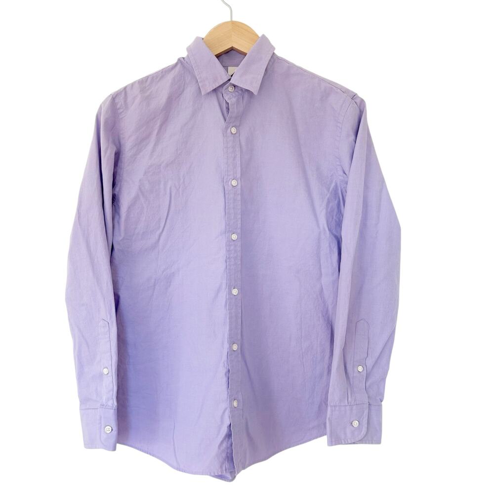 Crewcuts Purple Long Sleeve Button Down Sz 14 - Picture 2 of 4